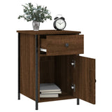 Bedside Cabinets 2 pcs Brown Oak 40x42x60 cm Engineered Wood - Top-Down View