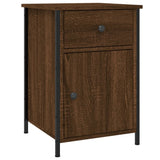 Bedside Cabinets 2 pcs Brown Oak 40x42x60 cm Engineered Wood - 45-Degree Angle