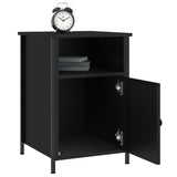 Bedside Cabinet Black 40x42x60 cm Engineered Wood - Top-Down View