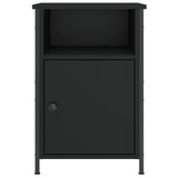 Bedside Cabinet Black 40x42x60 cm Engineered Wood - 45-Degree Angle