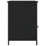 Bedside Cabinet Black 40x42x60 cm Engineered Wood - Close-Up Angle