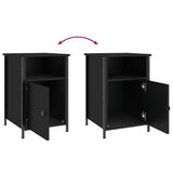 Bedside Cabinet Black 40x42x60 cm Engineered Wood - Extra Image