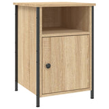 Bedside Cabinet Sonoma Oak 40x42x60 cm Engineered Wood - Front View