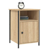 Bedside Cabinets 2 pcs Sonoma Oak 40x42x60 cm Engineered Wood - Side View