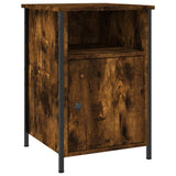 Bedside Cabinets 2 pcs Smoked Oak 40x42x60 cm Engineered Wood - 45-Degree Angle