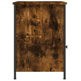 Bedside Cabinets 2 pcs Smoked Oak 40x42x60 cm Engineered Wood - Low Angle