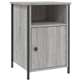 Bedside Cabinets 2 pcs Grey Sonoma 40x42x60 cm Engineered Wood - 45-Degree Angle