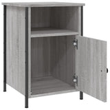 Bedside Cabinets 2 pcs Grey Sonoma 40x42x60 cm Engineered Wood - Close-Up Angle