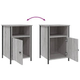 Bedside Cabinets 2 pcs Grey Sonoma 40x42x60 cm Engineered Wood - Extra Image