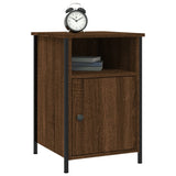 Bedside Cabinet Brown Oak 40x42x60 cm Engineered Wood - Side View