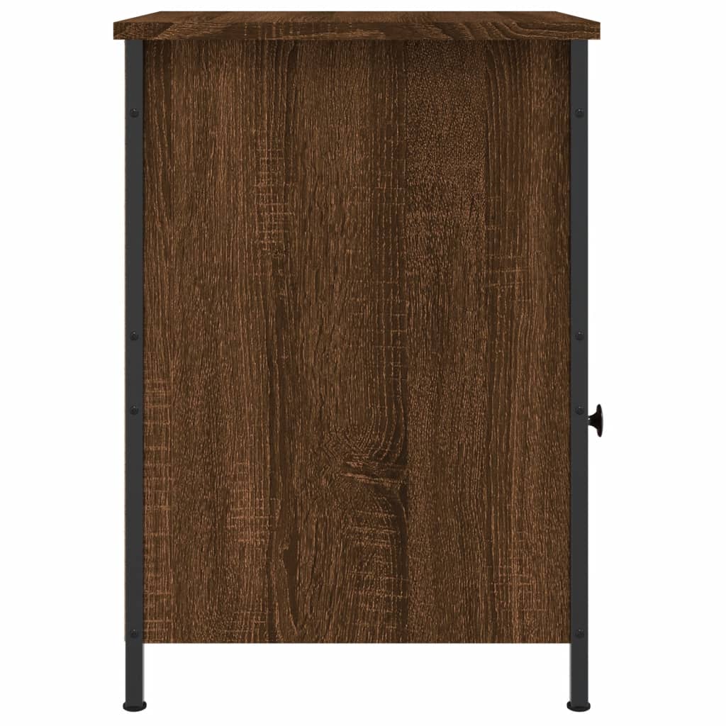 Bedside Cabinet Brown Oak 40x42x60 cm Engineered Wood