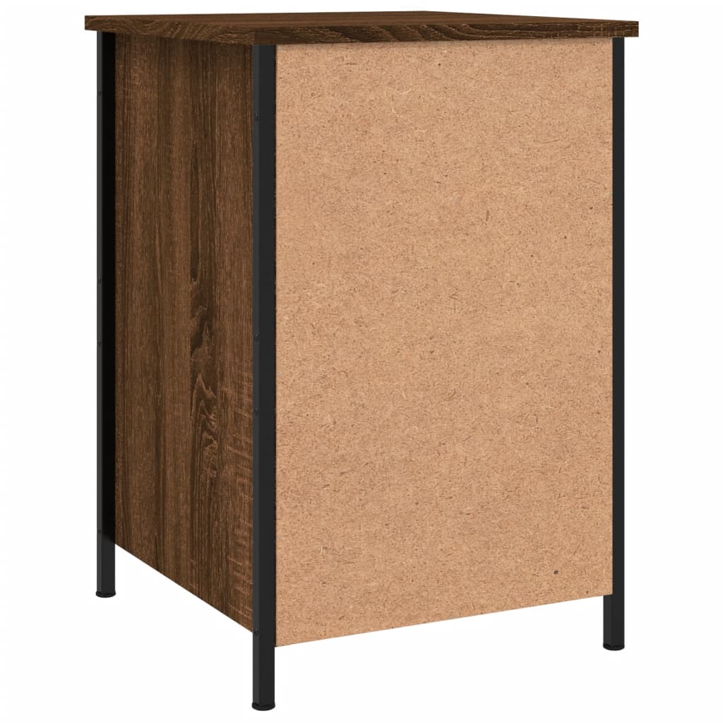 Bedside Cabinet Brown Oak 40x42x60 cm Engineered Wood