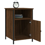 Bedside Cabinets 2 pcs Brown Oak 40x42x60 cm Engineered Wood - Top-Down View