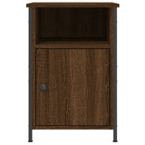 Bedside Cabinets 2 pcs Brown Oak 40x42x60 cm Engineered Wood - Rear View