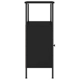 Bedside Cabinet Black 41x31x80 cm Engineered Wood