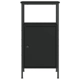 Bedside Cabinets 2 pcs Black 41x31x80 cm Engineered Wood