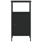 Bedside Cabinets 2 pcs Black 41x31x80 cm Engineered Wood