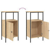 Bedside Cabinet Sonoma Oak 41x31x80 cm Engineered Wood