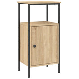 Bedside Cabinets 2 pcs Sonoma Oak 41x31x80 cm Engineered Wood - Side View