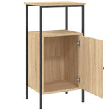 Bedside Cabinets 2 pcs Sonoma Oak 41x31x80 cm Engineered Wood - 45-Degree Angle