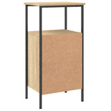 Bedside Cabinets 2 pcs Sonoma Oak 41x31x80 cm Engineered Wood - Rear View