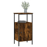 Bedside Cabinet Smoked Oak 41x31x80 cm Engineered Wood - Side View