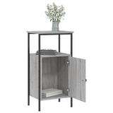 Bedside Cabinet Grey Sonoma 41x31x80 cm Engineered Wood - Low Angle
