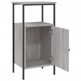 Bedside Cabinet Grey Sonoma 41x31x80 cm Engineered Wood
