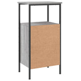 Bedside Cabinet Grey Sonoma 41x31x80 cm Engineered Wood - 45-Degree Angle