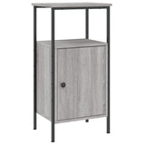 Bedside Cabinets 2 pcs Grey Sonoma 41x31x80 cm Engineered Wood - Side View