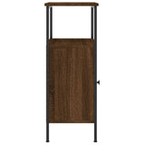 Bedside Cabinet Brown Oak 41x31x80 cm Engineered Wood