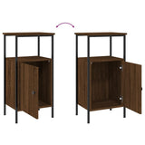 Bedside Cabinets 2 pcs Brown Oak 41x31x80 cm Engineered Wood - Extra Image