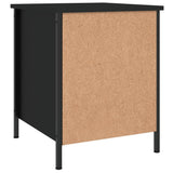 Bedside Cabinet Black 40x42x50 cm Engineered Wood - Low Angle