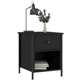 Bedside Cabinets 2 pcs Black 40x42x50 cm Engineered Wood - Top-Down View