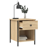 Bedside Cabinets 2 pcs Sonoma Oak 40x42x50 cm Engineered Wood - 45-Degree Angle