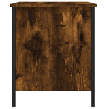 Bedside Cabinets 2 pcs Smoked Oak 40x42x50 cm Engineered Wood - Low Angle
