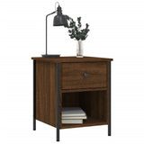 Bedside Cabinets 2 pcs Brown Oak 40x42x50 cm Engineered Wood - Top-Down View