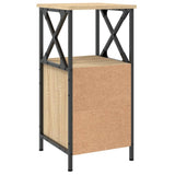 Bedside Cabinets 2 pcs Sonoma Oak 34x35.5x70 cm Engineered Wood - Rear View