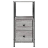 Bedside Cabinets 2 pcs Grey Sonoma 34x35.5x70 cm Engineered Wood - 45-Degree Angle