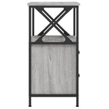 Bedside Cabinets 2 pcs Grey Sonoma 34x35.5x70 cm Engineered Wood - Close-Up Angle