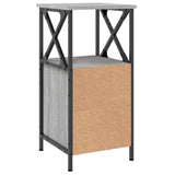 Bedside Cabinets 2 pcs Grey Sonoma 34x35.5x70 cm Engineered Wood - Rear View