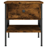 Bedside Table Smoked Oak 40x42x45 cm Engineered Wood