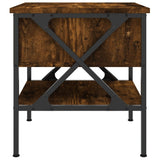 Bedside Table Smoked Oak 40x42x45 cm Engineered Wood - Close-Up Angle