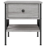 Bedside Table Grey Sonoma 40x42x45 cm Engineered Wood - 45-Degree Angle