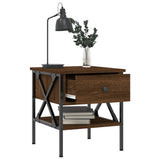 Bedside Tables 2 pcs Brown Oak 40x42x45 cm Engineered Wood - Top-Down View