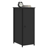 Bedside Cabinets 2 pcs Black 32x42x80 cm Engineered Wood - Side View