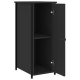 Bedside Cabinets 2 pcs Black 32x42x80 cm Engineered Wood - Close-Up Angle