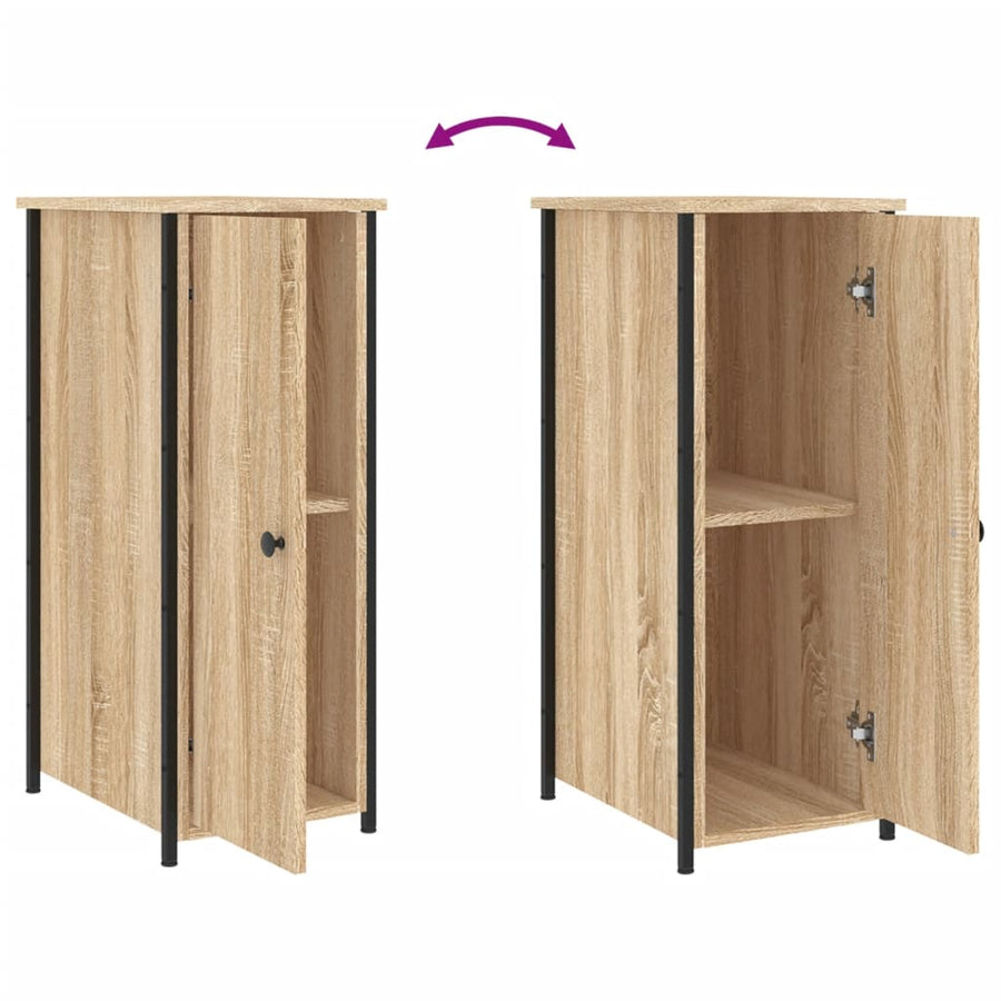 Bedside Cabinet Sonoma Oak 32x42x80 cm Engineered Wood