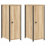 Bedside Cabinets 2 pcs Sonoma Oak 32x42x80 cm Engineered Wood
