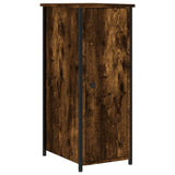Bedside Cabinet Smoked Oak 32x42x80 cm Engineered Wood - Front View